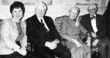 Barbara Moran, Fred and Eleanor Kilgour, and Ed Holley