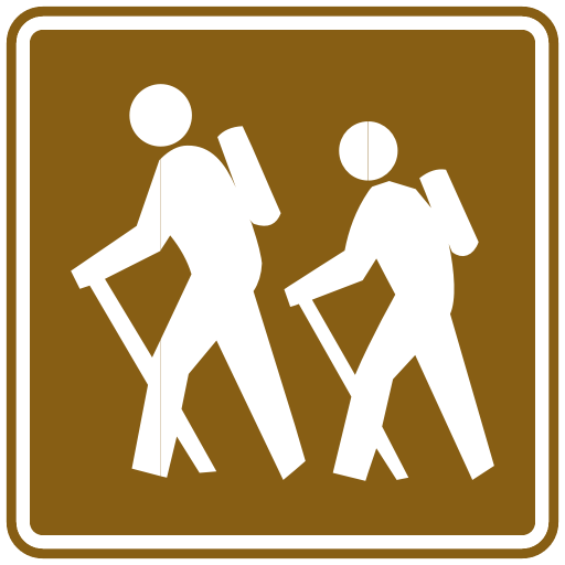 Hiking Roadsign